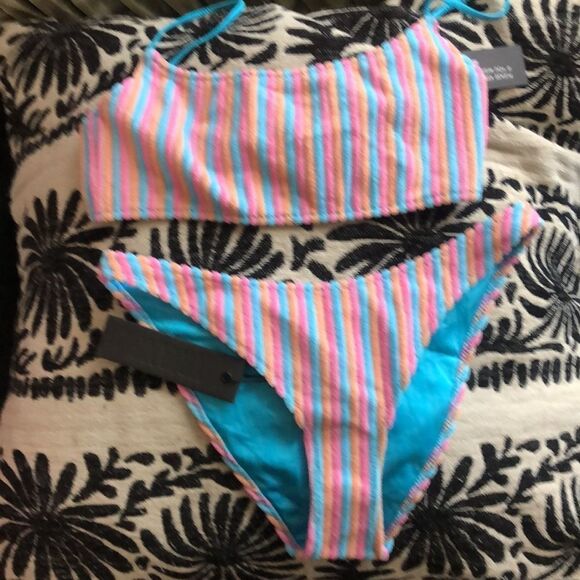 Triangl Swimwear Multicolor Striped Bikini - Picture 5 of 5